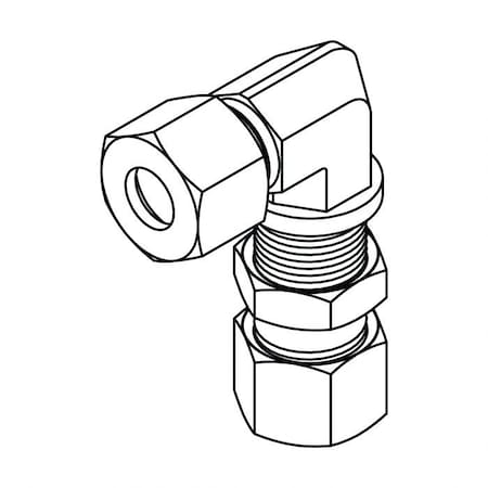 Hydraulic Fitting-Metric CompressionL18(26X1.5) UNION BULKHEAD 90